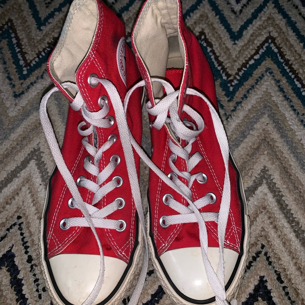 Red Hightop Converse